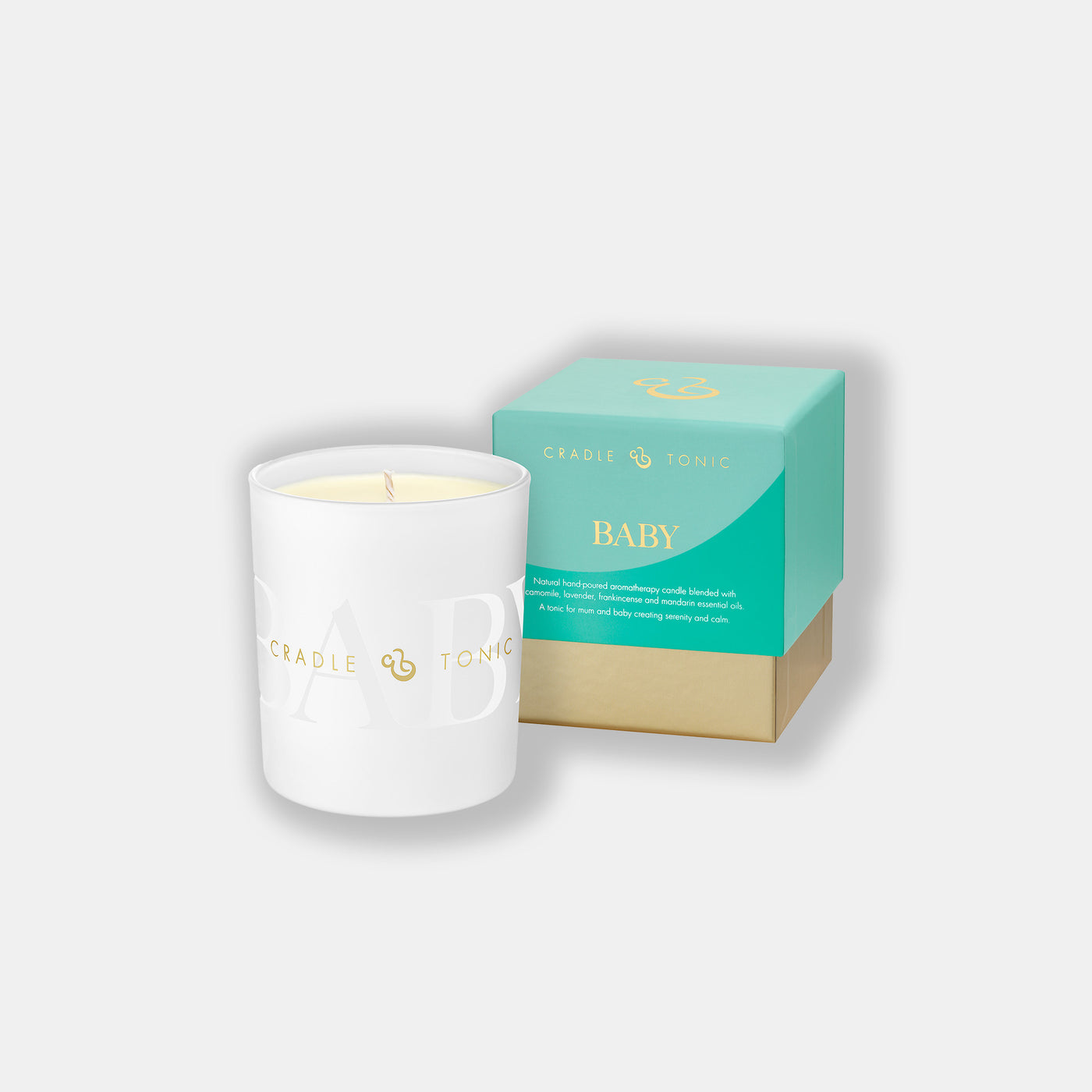 Natural soy candle safe for babies – ideal aromatherapy gift for new mum