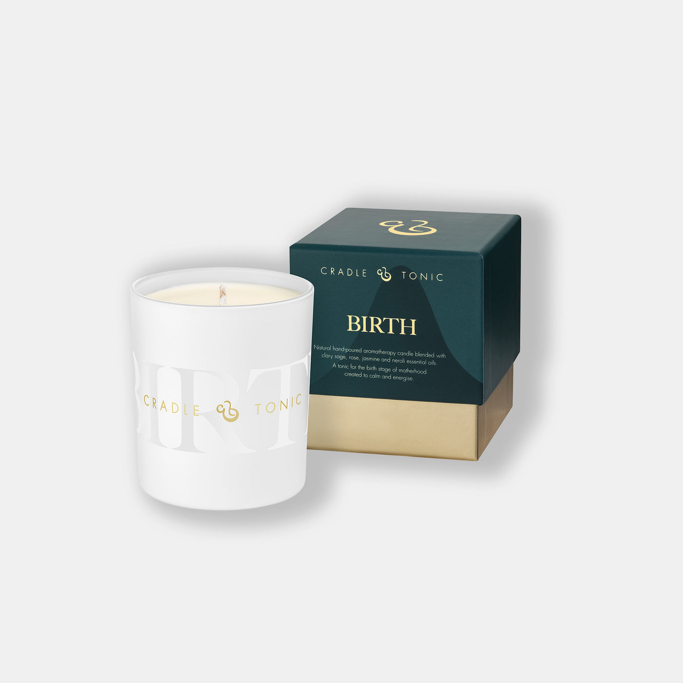 Hypnobirthing candle with calming essential oils – natural support for labour and birth