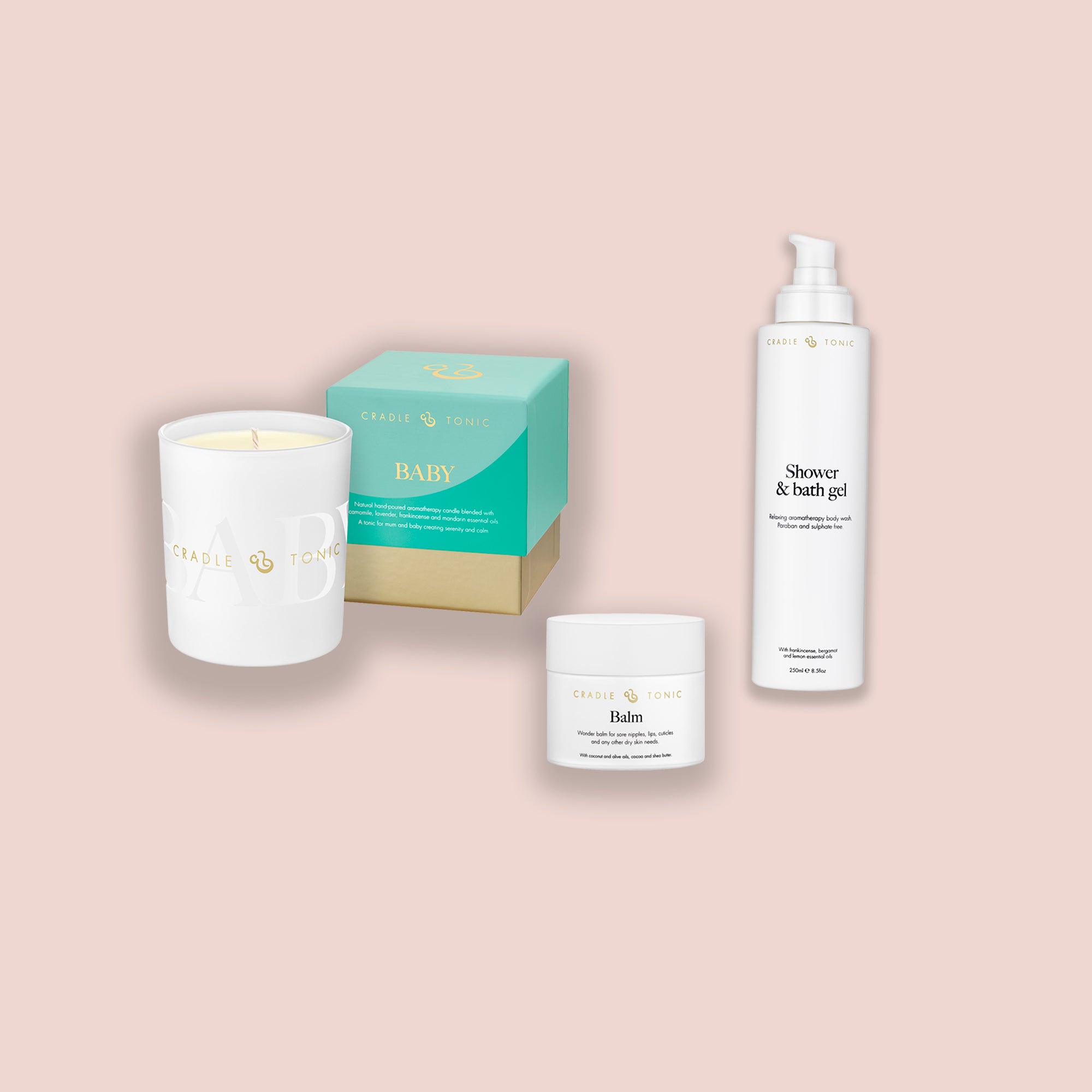 Beautifully boxed gift set for new mums – includes self-care products for postpartum recovery